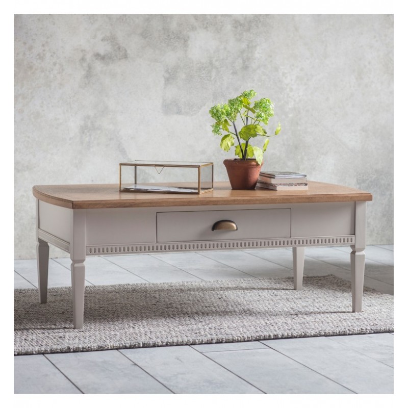 Bronte 1 Drawer Coffee Table Taupe